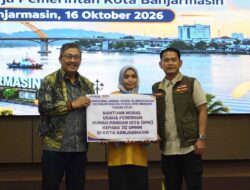 Kolaborasi Pemkot dan Bulog, 30 UMKM Banjarmasin Terima Bantuan RPK Mandiri